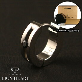 【LION HEART】ライオンハート シングル ピアス ステンレス/クリアキュービックジルコニア　LHMP001NS