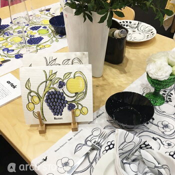 キッチンワイプKUOVI(クオヴィ)ORCHARD〈オーチャード)北欧デザインスウェーデンキッチン雑貨スポンジワイプ
