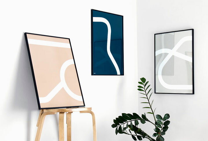 楽天市場】Artek (アルテック) ポスター Outline juliste, Tea Trolley 