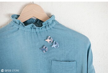 Finlayson(フィンレイソン)ブローチ刺繍アクセサリーエレファンティムートフィンランドデザインおしゃれテキスタイル