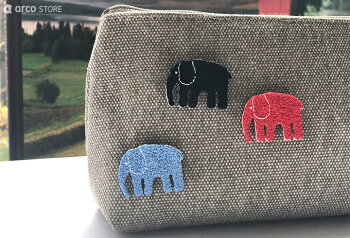 Finlayson(フィンレイソン)ブローチ刺繍アクセサリーエレファンティムートフィンランドデザインおしゃれテキスタイル