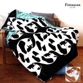 Finlayson(フィンレイソン)リバーシブルハーフケットAJATUS【Finlaysonフィンレイソン北欧デザイン寝具ふわふわブランケットリバーシブルおしゃれギフトプレゼントにも人気】
