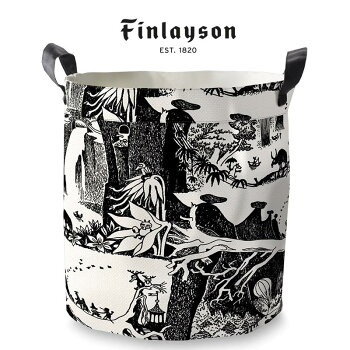 Finlayson(フィンレイソン)バスケットSMOOMIN/アドベンチャームーミン30×30cmフィンランドインポート収納インテリア雑貨