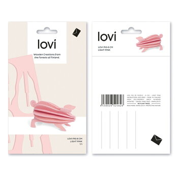 【10倍】Lovi(ロヴィ)ピッグ豚北欧6cmおしゃれな北欧雑貨【メール便OKプレゼント・ギフトにも人気!】白樺