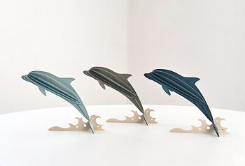 Lovi(ロヴィ)ドルフィンイルカいるかSeaLifeコレクション北欧オーナメントカードおしゃれな北欧プライウッド白樺フィンランドインテリア置物プレゼントギフトに人気