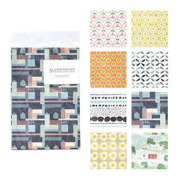 ペーパーバッグ平袋アーバンハウスSPCscandinavianpatterncollection(スカンジナビアンパターンコレクション)-北欧デザイン雑貨ラッピング