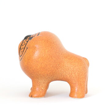 【送料無料】LISALARSON(リサ・ラーソン)BulldogMiniGY/BRブルドッグミニグレー&ブラウン陶器置物動物かわいいインテリア北欧雑貨大人気