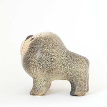 【送料無料】LISALARSON(リサ・ラーソン)BulldogMiniGY/BRブルドッグミニグレー&ブラウン陶器置物動物かわいいインテリア北欧雑貨大人気