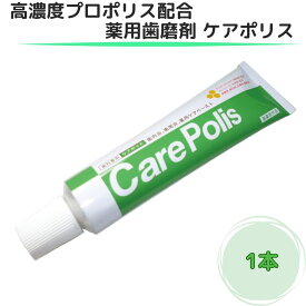 【翌日配送(対象地域のみ)】【歯医者が勧める歯磨き粉】 ケアポリス 1個 歯みがき粉 歯磨き粉 歯周病 研磨剤なし 無研磨 口内炎 歯肉炎 プロポリス 薬用歯磨 オーラルプラス 75g