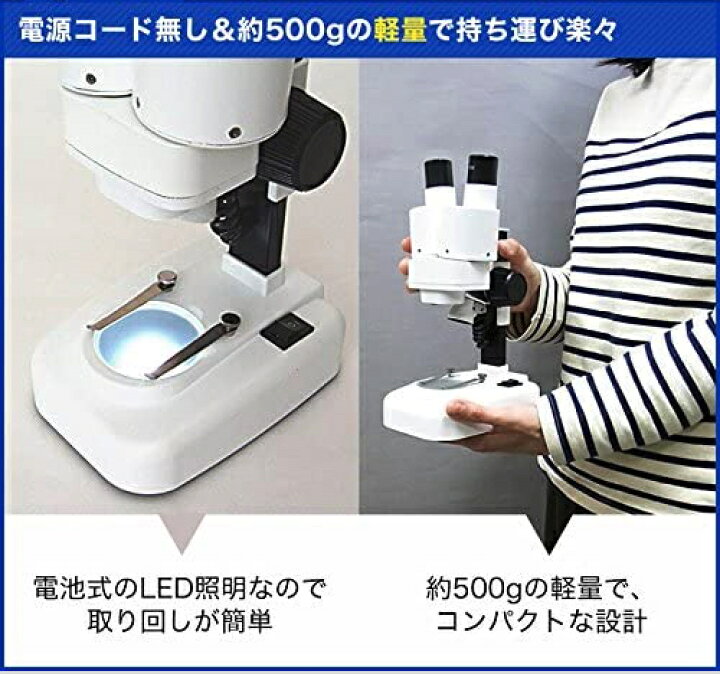 楽天市場 クーポンあり 新日本通商 双眼 実体顕微鏡 40倍 生物顕微鏡 反射顕微鏡 実体顕微鏡 知育 理科 科学 小学生 中学生 高校生 子供用 初心者 マイクロスコープ 使い方 観察ガイド カメラ スマホ 写真 プレゼント 入学祝い 誕生日 自由研究 進学 メーカー保証