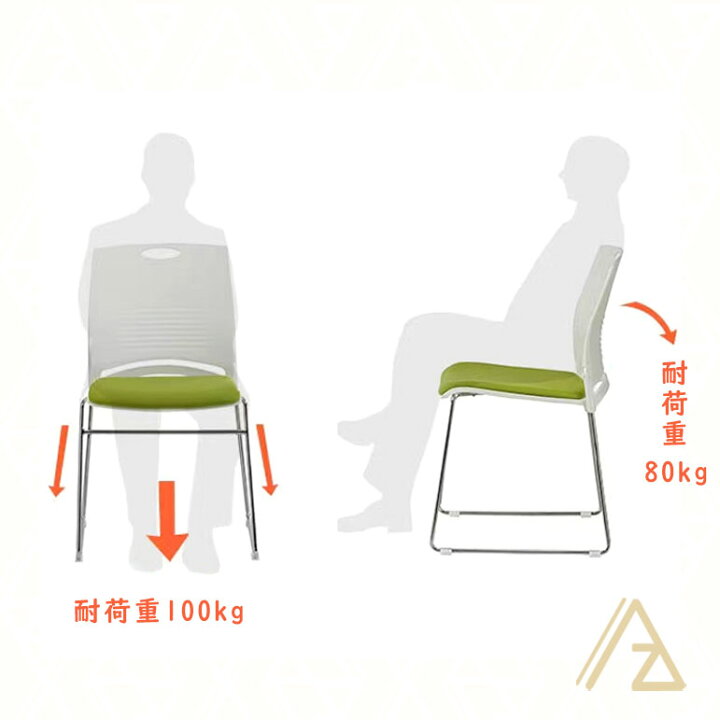 楽天市場】＼ 日本初登場／ 4脚セット ミーティングチェア タッキング  