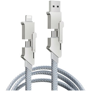 4in1P[u USB[dP[u iPhone 17 iPhone [dP[u 1m f[^ʐM f[^` [dR[h Type-C/iPhone/USB }[dΉ PDΉ }`P[u PD27W őPD65W Z[d f[^]ϋv