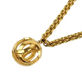 【中古】シャネル CHANEL ゴールド 球体 ORB オーブ CC チェーン ネックレス ヴィンテージ