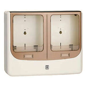 電力量計ボックス(バイザー付)ライトブラウン WPN-3WLB (1個価格) 未来工業(MIRAI) WPN-3WLB