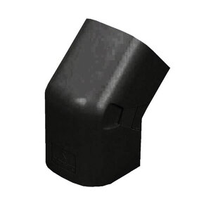 エアコン配管材ダクト出ズミ45°(80型)黒 1個価格 未来工業(MIRAI) GKDN-80K