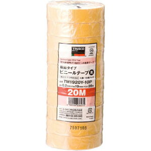 �E���^�C�v �r�j�[���e�[�v 19mm×20m �C�G���[ 10�� �g���X�R TM1920Y-10P