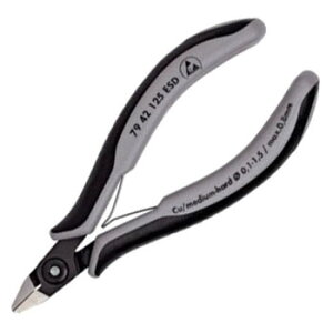 エレクトロニクスニッパー(SB)長さ125mm KNIPEX(クニペックス) 7942-125ESD