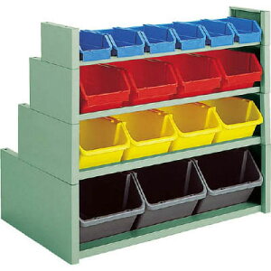 コンテナラック 4段セット 間口875×奥行526×高さ765mm トラスコ TC400N