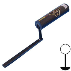 元首 外丸目地鏝 本焼 120mm×6.0mm 黒柄 受注生産品 カクマン(本職用) 710