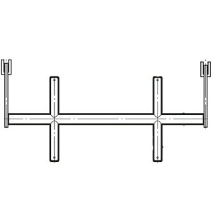 �u���P�b�g�N���X�o�[19�a(�������b�N�������~�ߕt��)1200mm A�j�b�P���T�e�� BX-19S-2510 ���C���� BX-19S-2510