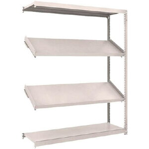 M1.5型軽中量ボルトレス棚 1500×450×H1800 4段うち傾斜2段タイプ 連結型 トラスコ M1.5-6544K2B