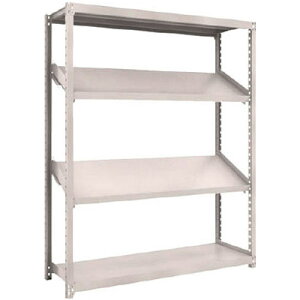 M2型軽中量ボルトレス棚 1500×450×H1800 4段うち傾斜2段タイプ トラスコ M2-6544K2