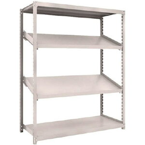 M2型軽中量ボルトレス棚 1500×600×H1800 4段うち傾斜2段タイプ トラスコ M2-6564K2