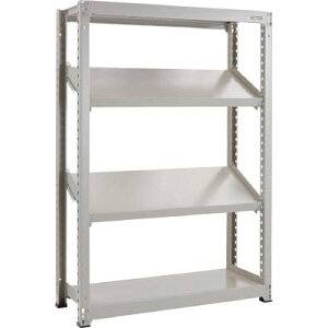 M3型中量ボルトレス棚 1200×471×H1800 4段うち傾斜2段タイプ トラスコ M3-6454K2