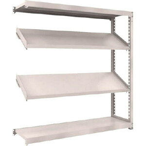 M3型中量ボルトレス棚 1800×471×H1800 4段うち傾斜2段タイプ 連結型 トラスコ M3-6654K2B