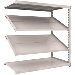 M3型中量ボルトレス棚 1800×921×H1800 4段うち傾斜2段タイプ 連結型 トラスコ M3-6694K2B