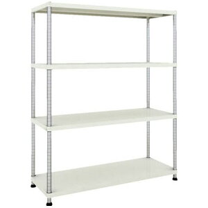 フェニックスラック 1200×450 4段 ホワイト※メーカー直送品 車上渡し品 トラスコ PER-5444-W