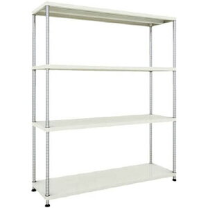 フェニックスラック 1500×450 4段 ホワイト※メーカー直送品 車上渡し品 トラスコ PER-6544-W