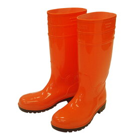 ASYUNY PVC製 耐油安全長靴 オレンジ 24.5cm AS-320
