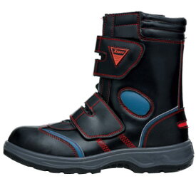 安全靴 ハイカット・セフティシューズ カラーステッチ 24.5cm レッド ジーベック 85204