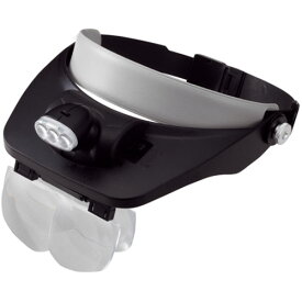 LEDヘッドルーペ 1.2、1.8、2.5、3.5倍 新潟精機 HL-LED