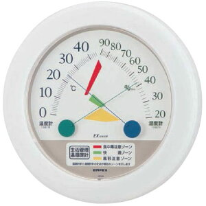 生活管理温・湿度計 クリアホワイト エンペックス TM-2461