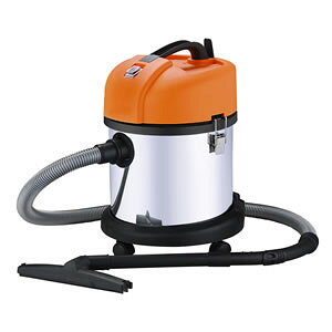 業務用掃除機 乾湿両用 20L ステンレス バキュームクリーナー 日動 NVC-20L-S ( 掃除機 業務用 掃除用品 車 車内 オフィス 会社 そうじき 電気掃除機 フィルター すきまノズル 絨毯 ブラシ 隙間