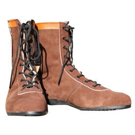 安全靴 茶 28.0cm (L53C) 牛ベロア革 ※取寄品 椿モデル AG35