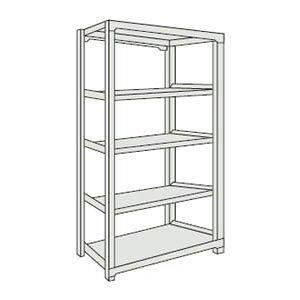 �y���ʃ{���g���X�IM2�^(�P�̌^�E200kg�^�E5�i)1505×610×1805mm �l�I�O���[ �g���X�R M2-6565-NG