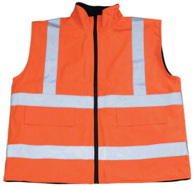 フリース付安全ベスト XL オレンジ ※取寄品 トラスコ TFAB-OR-XL