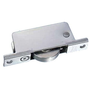 調整戸車17型 ベアリング入ステンレス車 ステンレス枠(36mm・平型)(1箱・10個) ヨコヅナ TBS-0362