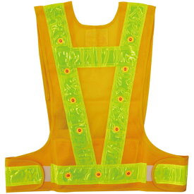 LED多機能安全ベストひかるんです イエロー×イエロー Fサイズ ※取寄品 ミズケイ 3012001