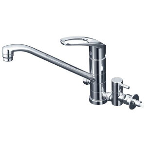 流し台用シングルレバー式混合栓 回転分岐止水栓付 ※取寄品 KVK KM5041TTU