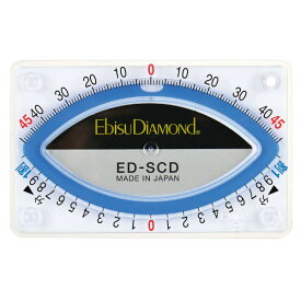 角度測定水平器 スラントカードレベル 多用途用 ホワイト×ブルー取寄品 EBISU(エビス) ED-SCDBL
