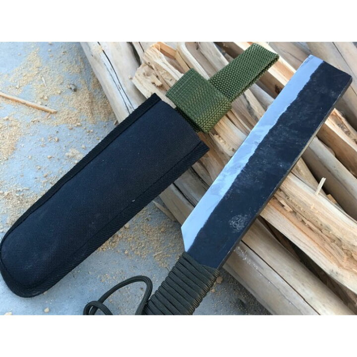 楽天市場】Raccoon 鉈両刃 黒打 180 パラコード柄 取寄品 みきかじや村 