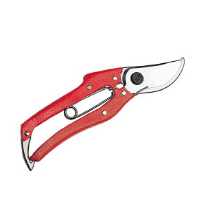 プロ200 剪定鋏 180mm (赤柄) 取寄品 ニシガキ N-202R (剪定 果樹 植木 ガーデニング 高級刃物 植木鋏 庭師 ハードクロームメッキ)