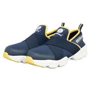 セーフティースニーカークロスフィット ネイビー&イエロー 25.0cm 取寄品 サンダンス SDX-21 (先芯入り 鋼製先芯 軽量 スリッポン 滑りにくい 通気性 耐油底 耐衝撃)