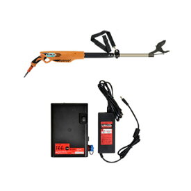 太丸充電プロ1000 バッテリー・充電器付き ニシガキ N-931 ( バッテリー 充電 太枝 高枝 テフロン加工 ブラシレスモーター セパレート式バッテリー 高級刃物鋼 生木 )