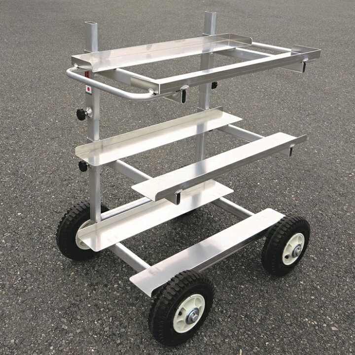 楽天市場】高設用台車 荷台サイズ640x350mm エアータイヤ メーカー直送 