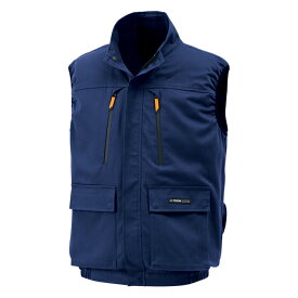 空調風神服 ベスト ※服地のみ ネイビー 5Lサイズ 取寄品 サンエス KF92192 (ベスト 帯電防止 紫外線カット 熱中症対策 暑さ対策 作業服 屋外作業 サンエス CoolingWear)